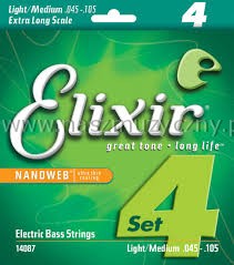 ELIXIR 14087 - Struny do gitary basowej 45-105 