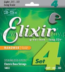 ELIXIR14652 - Struny do gitary basowej 45-100 