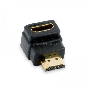 PENTGRAM HDMI/HDMI M/F - Adapter ktowy 90 