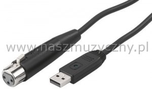 STAGE LINE USB-500XLR - Kabel połączeniowy USB/XLR 