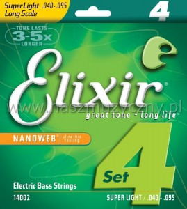 ELIXIR 14002 - Struny do gitary basowej 