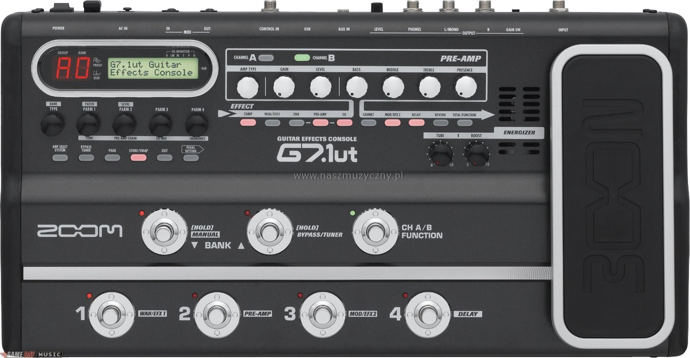 ZOOM G 7.1ut - Multiefekt do gitary elektrycznej _
