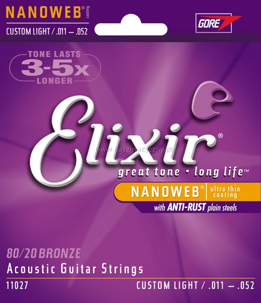 ELIXIR 11027 80/20 - Struny do gitary akustycznej  _
