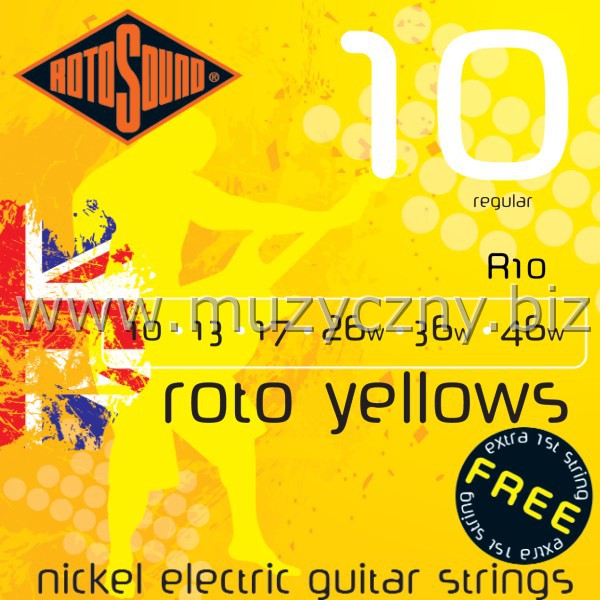 ROTOSOUND R10 - Struny do gitary elektrycznej _