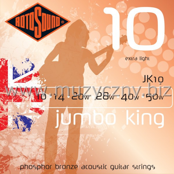 ROTOSOUND JK10 - Struny gitary akustycznej _