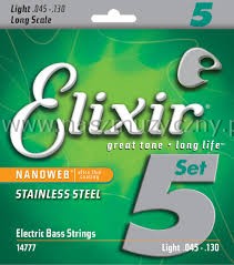 ELIXIR 14777 - Struny do gitary basowej 45-130 _