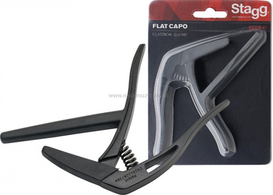 STAGG SCPX-FL BK - Kapodaster do gitary klasycznej _
