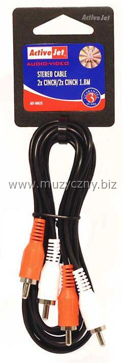 Kabel stereo 2x Cinch/2x Cinch 1.8M AKV-00028 _