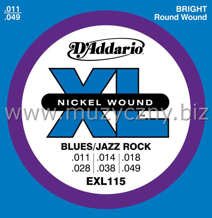 D'ADDARIO EXL115 - Struny do gitary elekt. (11-49) _