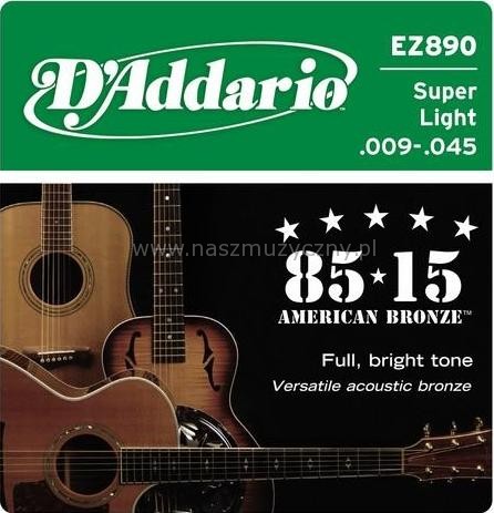 D'ADDARIO EZ890 - Struny do gitary akustycznej _