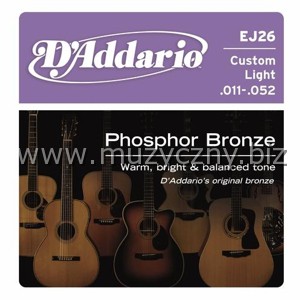 D'ADDARIO EJ26 - Struny do akustyka (11-52) _
