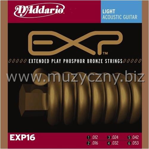 D'ADDARIO EXP16 - Struny do gitary akustycznej _