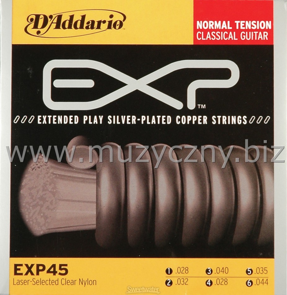 D'ADDARIO EXP45 - Struny do gitary klasycznej _