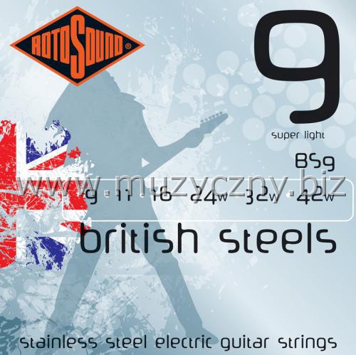 ROTOSOUND BS9 - Struny do gitary elektrycznej 9-42 _