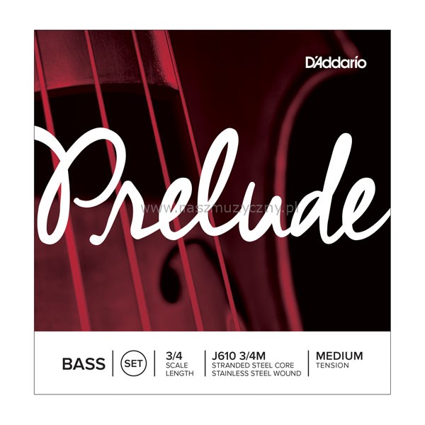 D'ADDARIO J610 3/4M - Struny do kontrabasu _