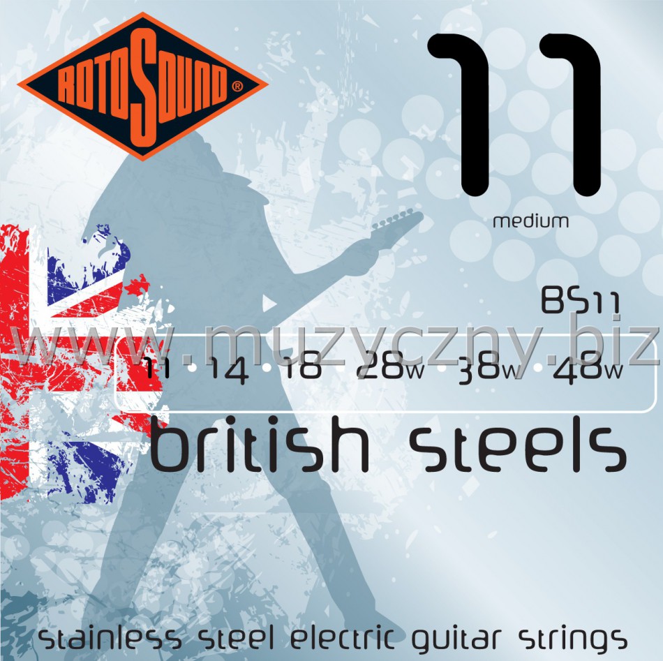 ROTOSOUND BS11 - Struny do gitary elektrycznej _