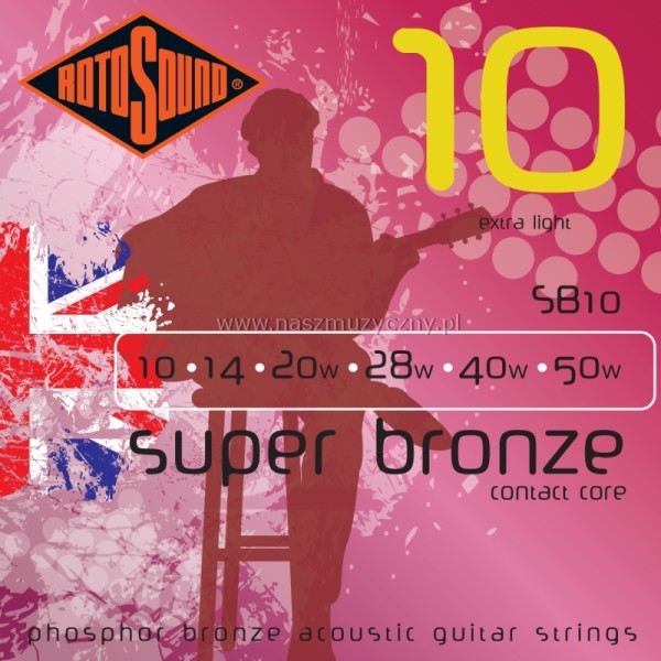 ROTOSOUND SB10 - Struny do gitary akustycznej _