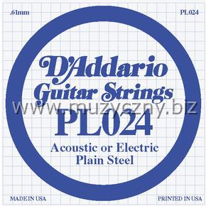 D'ADDARIO PL024 ''D'' - Struna do gitary elektrk. _