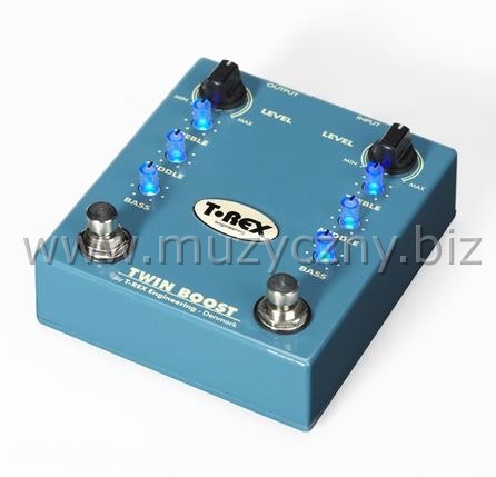 T-REX TWIN BOOST - Efekt gitarowy typu booster _