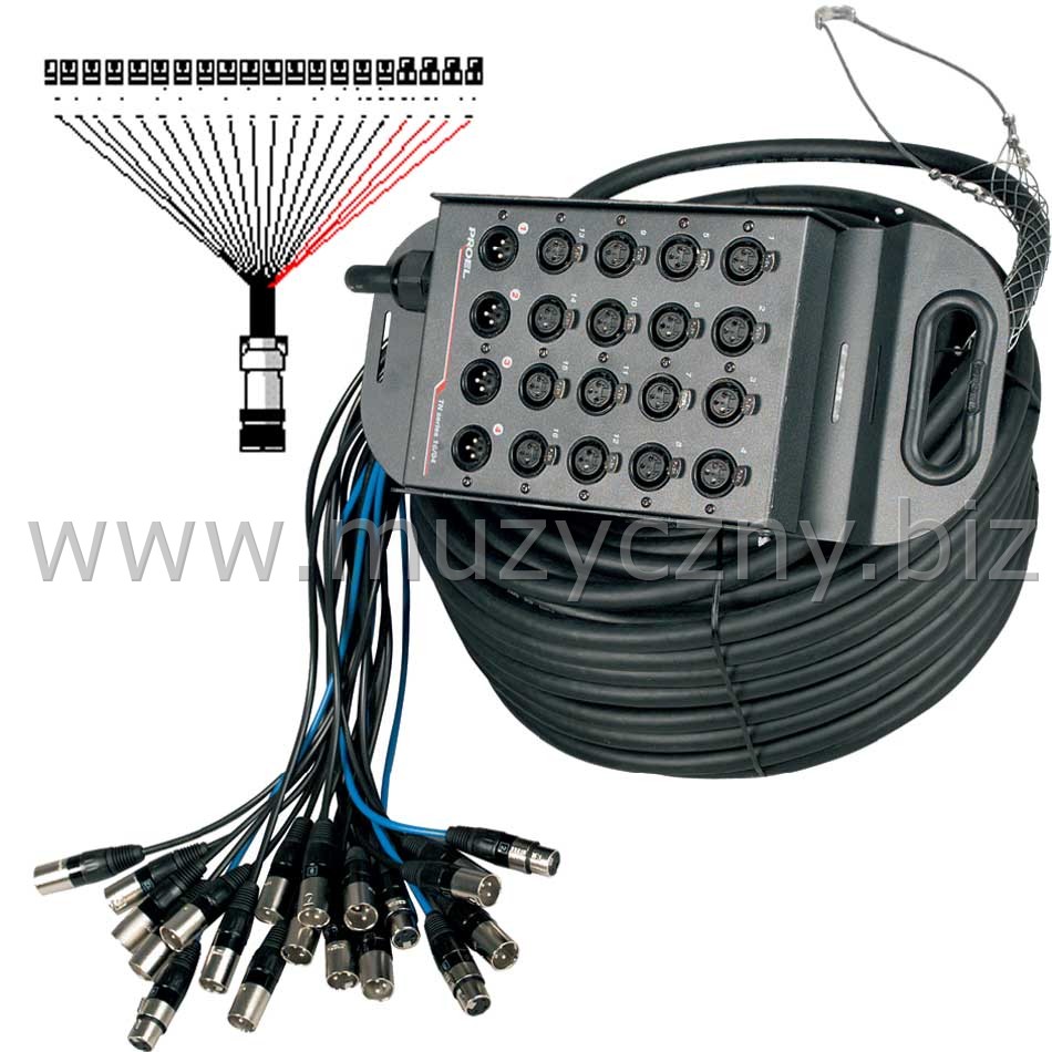 PROEL TN1604LU50-Nowoczesny płaski stagebox _