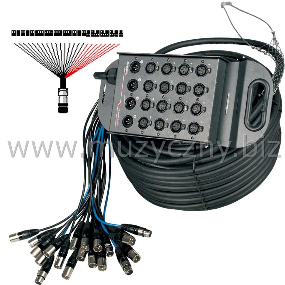 PROEL TN1608-Nowoczesny płaski stagebox _