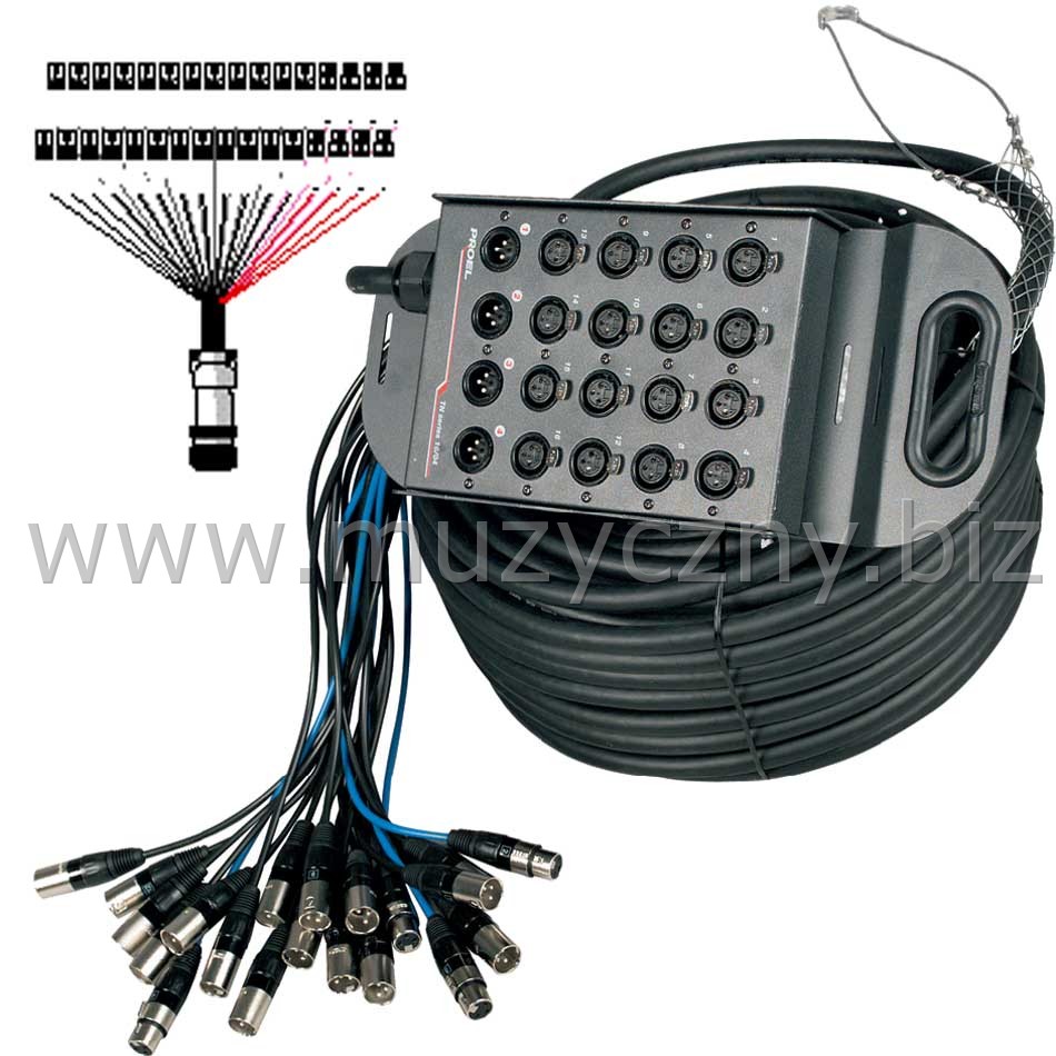 PROEL TN2408-Nowoczesny płaski stagebox _