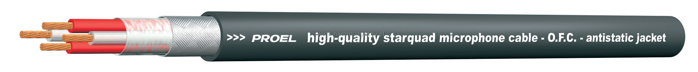 PROEL QUAD400 - Kabel mikrofonowy starquad _