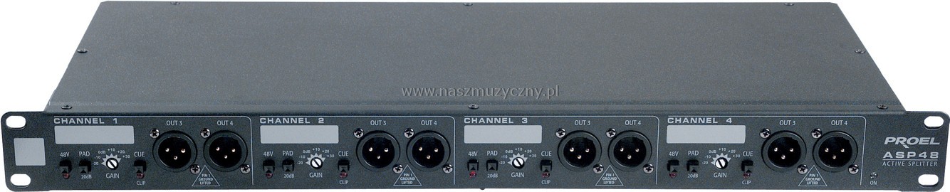 PROEL ASP48 - Splitter 4-kana³owy aktywny _