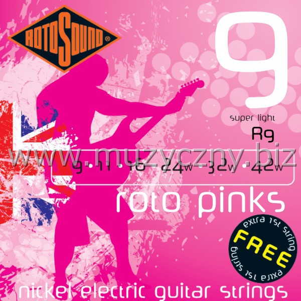 ROTOSOUND R9 -Struny do gitary elektrycznej (9-42) _