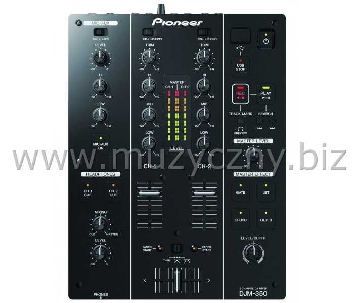PIONEER DJM-350 - Mikser dwukanałowy _
