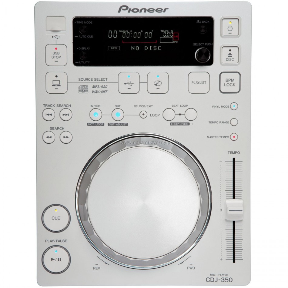 PIONEER CDJ-350W - CD Player  _