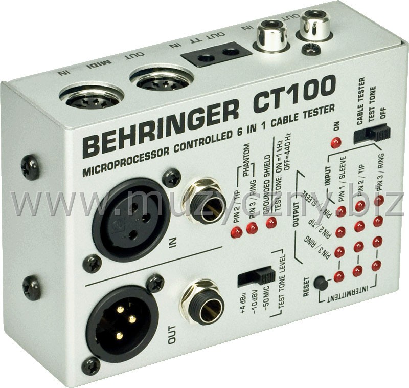 BEHRINGER CABLE TESTER CT100 - Tester kabli _