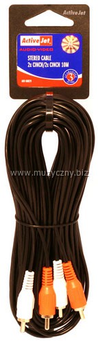 Kabel 2x Cinch/2x Cinch 10m AKV00029 ACTIVEJET _