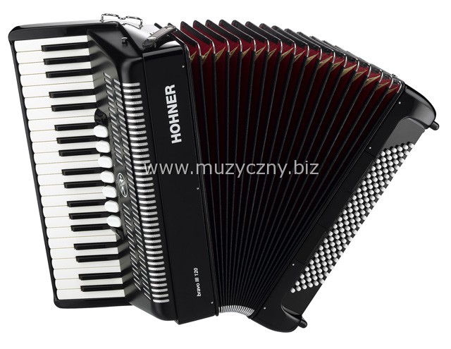 HOHNER BRAVO III 120 - Akordeon czarny _