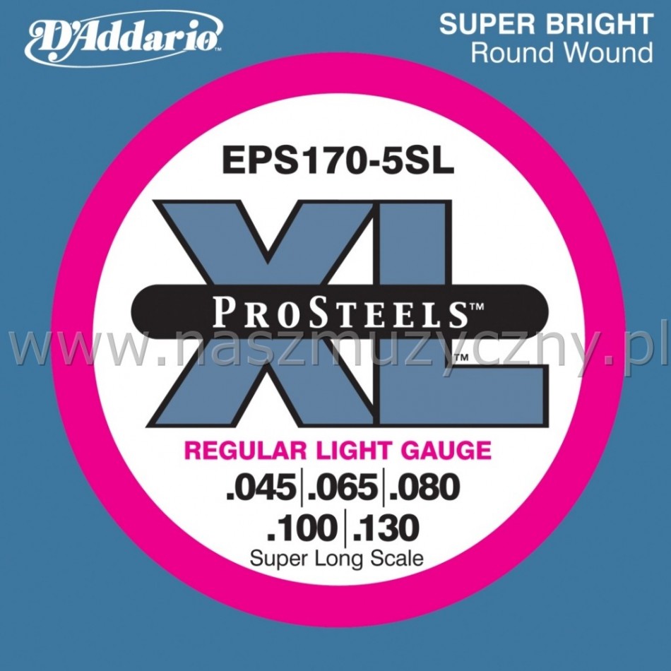 D'ADDARIO EPS170-5SL - Struny do gitary basowej _