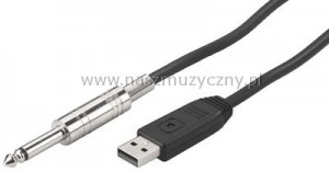 STAGE LINE USB-500PP - Kabel poczeniowy USB/6,3 