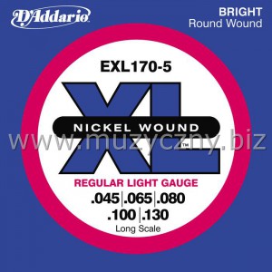 D'ADDARIO EXL170-5 - Struny do gitary basowej 