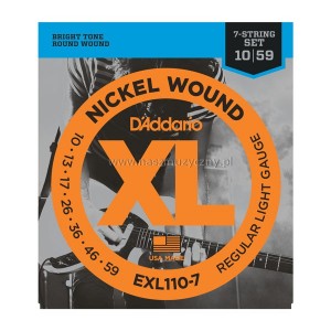 D'ADDARIO EXL110-7 - Struny do gitary el. 7-str. 