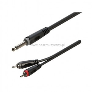 ROXTONE RAYC110L1 - Kabel jack stereo 6,3mm/2x RCA