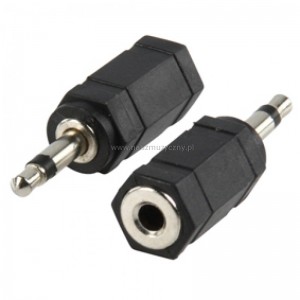 AC-002 Adapter Jack 3,5mm gniazdo, Jack 3,5mm wtyk 