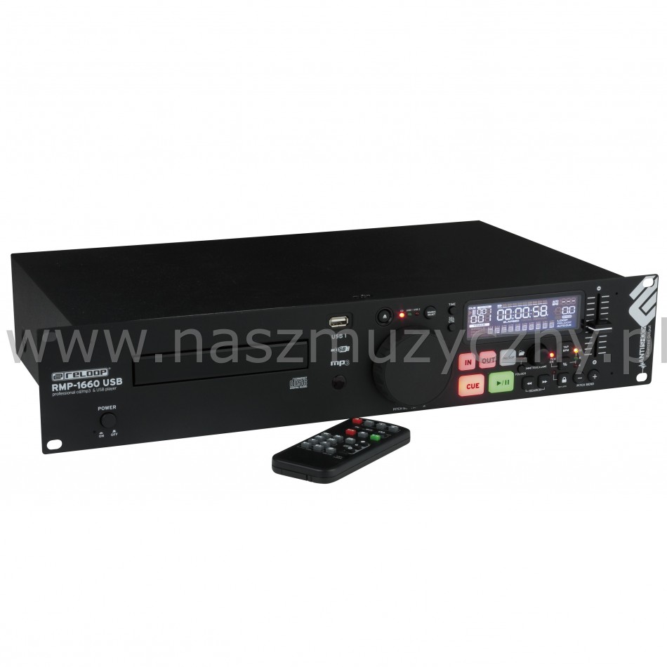 RELOOP RMP-1660 USB - Odtwarzacz CD/MP3/USB _