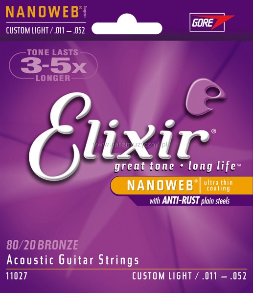 ELIXIR 11027 80/20 - Struny do gitary akustycznej _