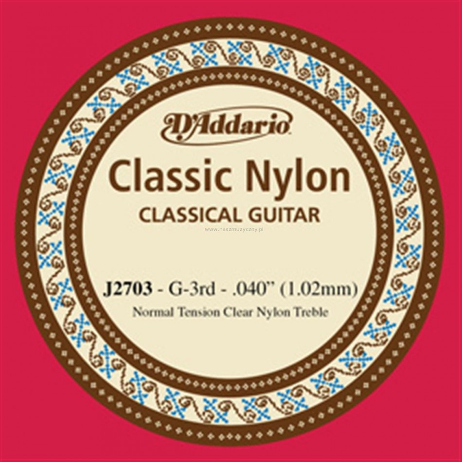 D'ADDARIO J2703 - Struna nylonowa G3 _