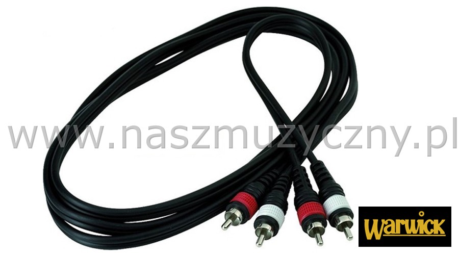 ROCKCABLE RCL 20943 D4 - Kabel 2x RCA/2x RCA 1,8m _
