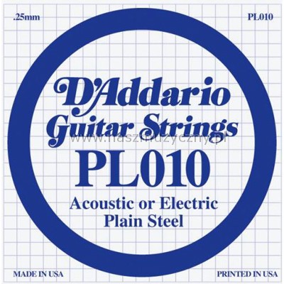 D'ADDARIO PL010  ''E'' - Struna do gitary elekt. _