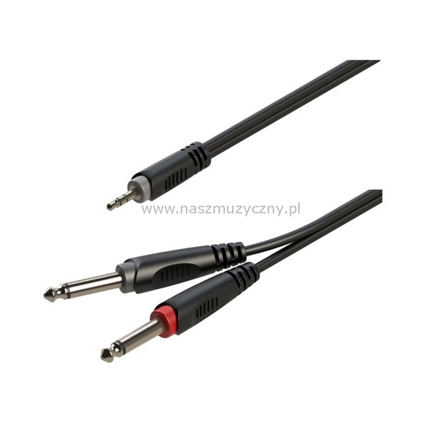 ROXTONE RAYC130L3 - Kabel jack st.3,5mm/2x jack mo _
