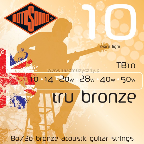 ROTOSOUND TB10 - Struny do gitary akustycznej _