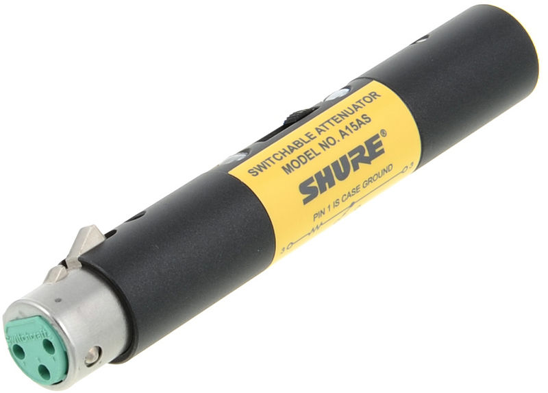 SHURE A15AS - Przełączany tłumik mikrofonowy _