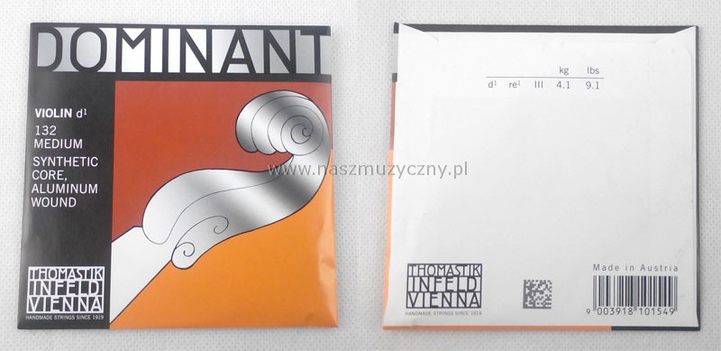 THOMASTIK Dominant ''D'' - Struna skrzypcowa _